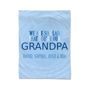 Fathers Day Blankets: Grandpa Blanket - Medium