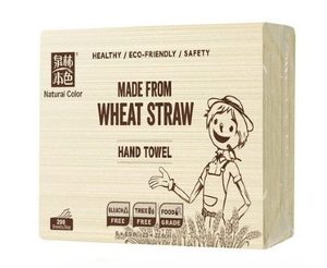 Wheat Straw Hand Towel 20 Packs/CTN - Harxin