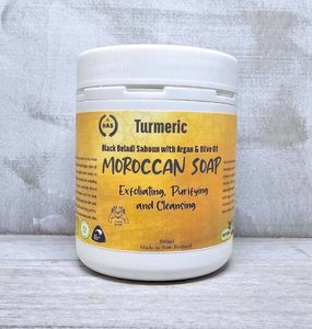 Turmeric Moroccan soap Hasan Cosmetics New Zealand