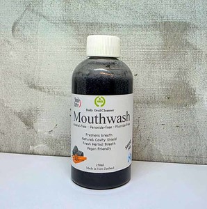 Products: Smile Care – Activated Charcoal Mouthwash Hasan Cosmetics New Zealand