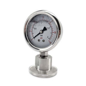 Pressure Gauge - Tri-Clamp, Straight, 0-30psi (KL40976)
