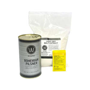 Beer Beer Kits 1 5kg To 2 5kg: WW Bohemian Pilsner 23/25L Complete Kit