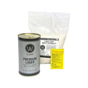 Beer Beer Kits 1 5kg To 2 5kg: WW Premium Lager 23/25L Complete Kit