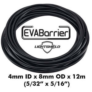 EVABarrier Black Lightshield 4mm ID x 8mm OD - 12m Roll