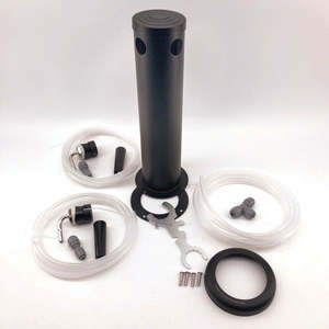 Beer Kegging Your Beer: Black Phantom Font (Tower) Kit - Double