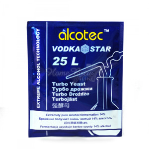 Spirit Dextrose Turbo Yeast Other Wash Ingredients: Alcotec Vodka Star Yeast (125g)