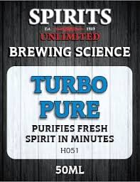 Spirit Dextrose Turbo Yeast Other Wash Ingredients: Turbo Pure 50ml