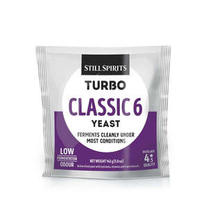 Spirit Dextrose Turbo Yeast Other Wash Ingredients: Classic 6 Turbo Yeast