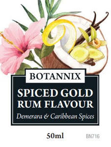 Spirit Rum Flavours Gold Dark: Botannix Spiced Gold Rum Flavour