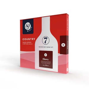 Wine Wine Kits 30 Bottles: Cherry Country Wine Kit (6 Bottle Kit) -requires 670g dextrose to be added
