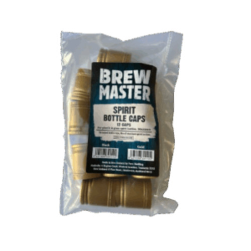 Spirit: Brewmaster Gold Spirit Bottle Caps x 12