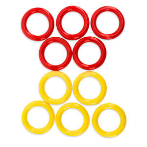 Beer Making Supplies: Keg Post O-Rings - 10 Pack of Colour Coded Silicone