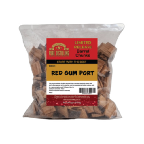 Spirit: PD Red Gum Port Barrel Oak Chunks 500g -Limited Edition