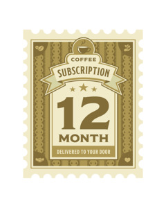 Fathers Day Gifts: Gift 12 Months Of Coffee - Back to the Grind Bundle (Whole Beans)