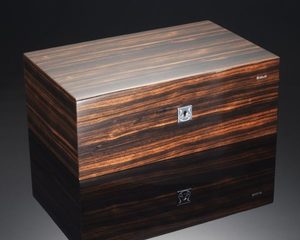 Products: Siglo 75-Stick Humidor Macassar Ebony