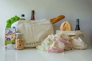 Products: Organic cotton bag collection Haven & Co NZ