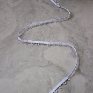 Bridal Components: BRIDAL LOOP WHITE