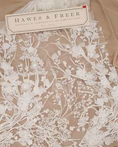 Lace: GIGI 3D FABRIC FLOWERS  IVORY