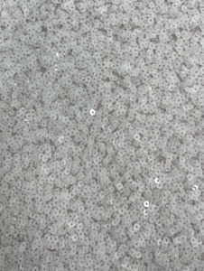 Bridal Fabrics Trimmings: AYLA MATT SEQUIN ON TULLE BASE