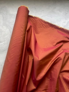 ITALIAN SILK BLEND TAFFETA - SPICE