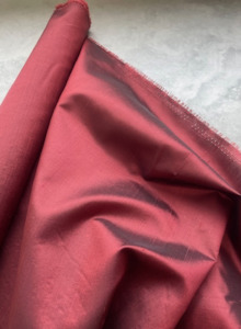 SILK/COTTON BLEND - GARNET