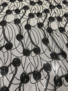 CHER SEQUIN ON NYLON TULLE BASE (3m Length)