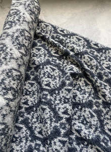 Fabric Cotton Linen Silk Wool: QUEBEC ITALIAN JACQUARD (5.5m Length)
