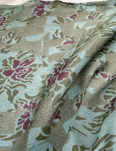 Fabric Cotton Linen Silk Wool: MADELINE FRENCH FLORAL PRINT SILK GEORGETTE (2.9m Length)