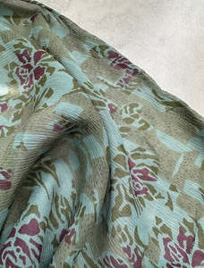 Silk Satin Sewing Fabrics: CYNTHIA 100% SILK GEORGETTE (2.9m Length)