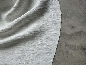 Bridal Fabrics Trimmings: LADY OF THE LAKE RIPPLED VISCOSE CREPE