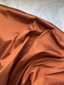 100% Dupion Silk - Amber