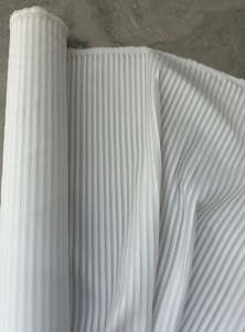 WHITE TIE 100% KNIFE PLEATED COTTON (2.9m Length)