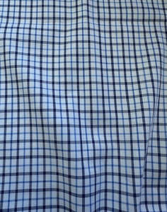 BLAKE 100% COTTON BLUE & WHITE CHECK