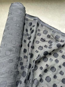 Fabric Cotton Linen Silk Wool: SPOT ON ITALIAN COTTON / VISCOSE / NYLON & METALLIC BLEND