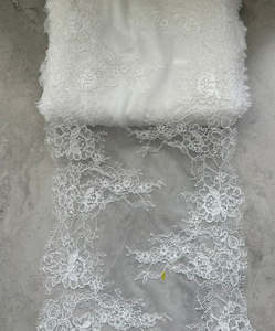 ANTOINETTE DOUBLE SCALLOPED CORDED BORDER LACE