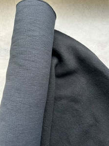 Fabric Cotton Linen Silk Wool: DOUBLE FACED COTTON CREPE WITH WOOL BACKING (5m Length)