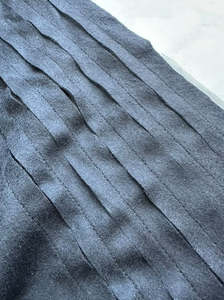 100% ITALIAN WOOL STRIPS SEWN ONTO A NYLON TULLE BASE (7.3m Length)