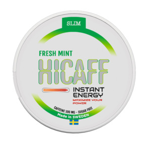 HICAFF - Fresh Mint flavoured Caffeine Pouches - 100mg