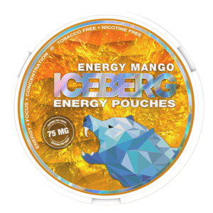 7daze: ICEBERG - Energy Mango flavoured Caffeine Pouches - 75mg