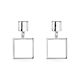 Silver Plated Square Earrings