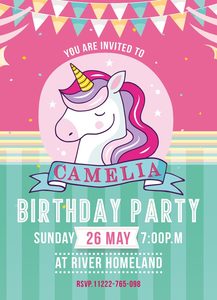 Birthday Invitations – Hazelwood Print