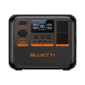 Portable Power Station: BLUETTI AC70P Portable Power Station | 1000W | 864Wh
