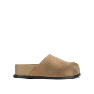 Mules: Alastor Slide - Oat Suede
