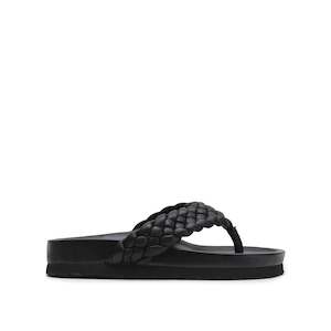 Sandals: Braided Thong - Black