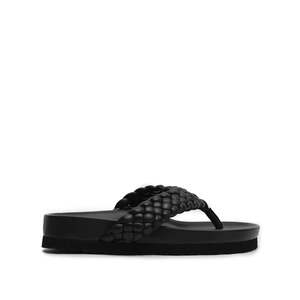 Flats: Braided Thong - Pepper