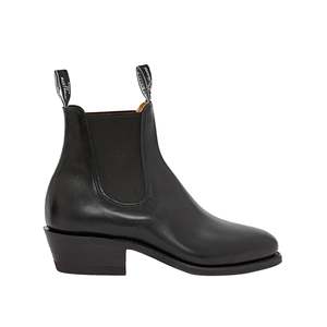 Size 38 5: Lady Yearling, Leather Sole - Black