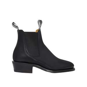 Chelsea Boot Edit: Lady Yearling, Rubber Sole - Black