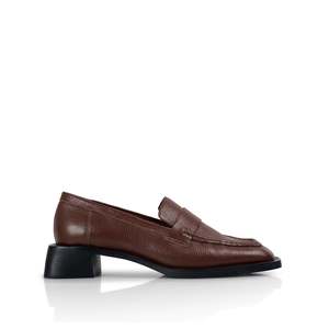 Flats: Chelsea Loafer - Brown