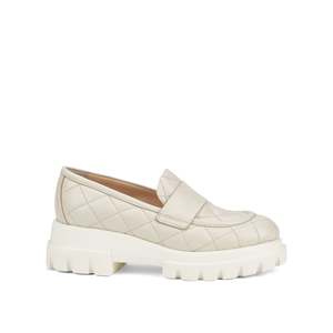 Loafers: Celeste Quilted - Milk