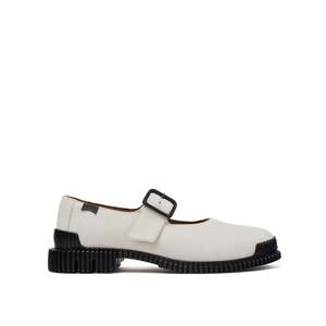 Flats: Pix Mary Jane - White